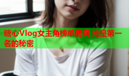 糖心Vlog女主角榜单揭晓 她是第一名的秘密