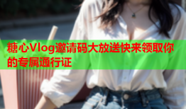 糖心Vlog邀请码大放送快来领取你的专属通行证