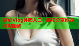 糖心Vlog外网入口：轻松分享你的精彩瞬间