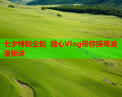 七夕特别企划 糖心Vlog带你探寻浪漫秘诀