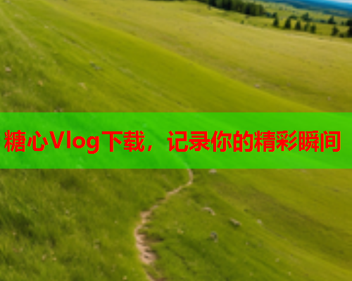 糖心Vlog下载，记录你的精彩瞬间