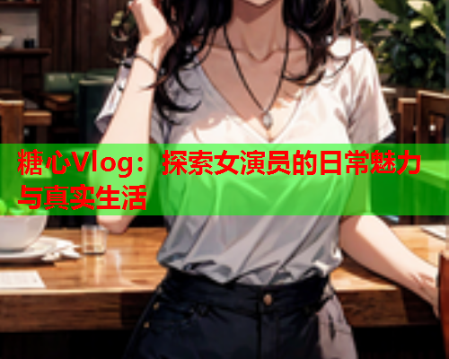 糖心Vlog：探索女演员的日常魅力与真实生活